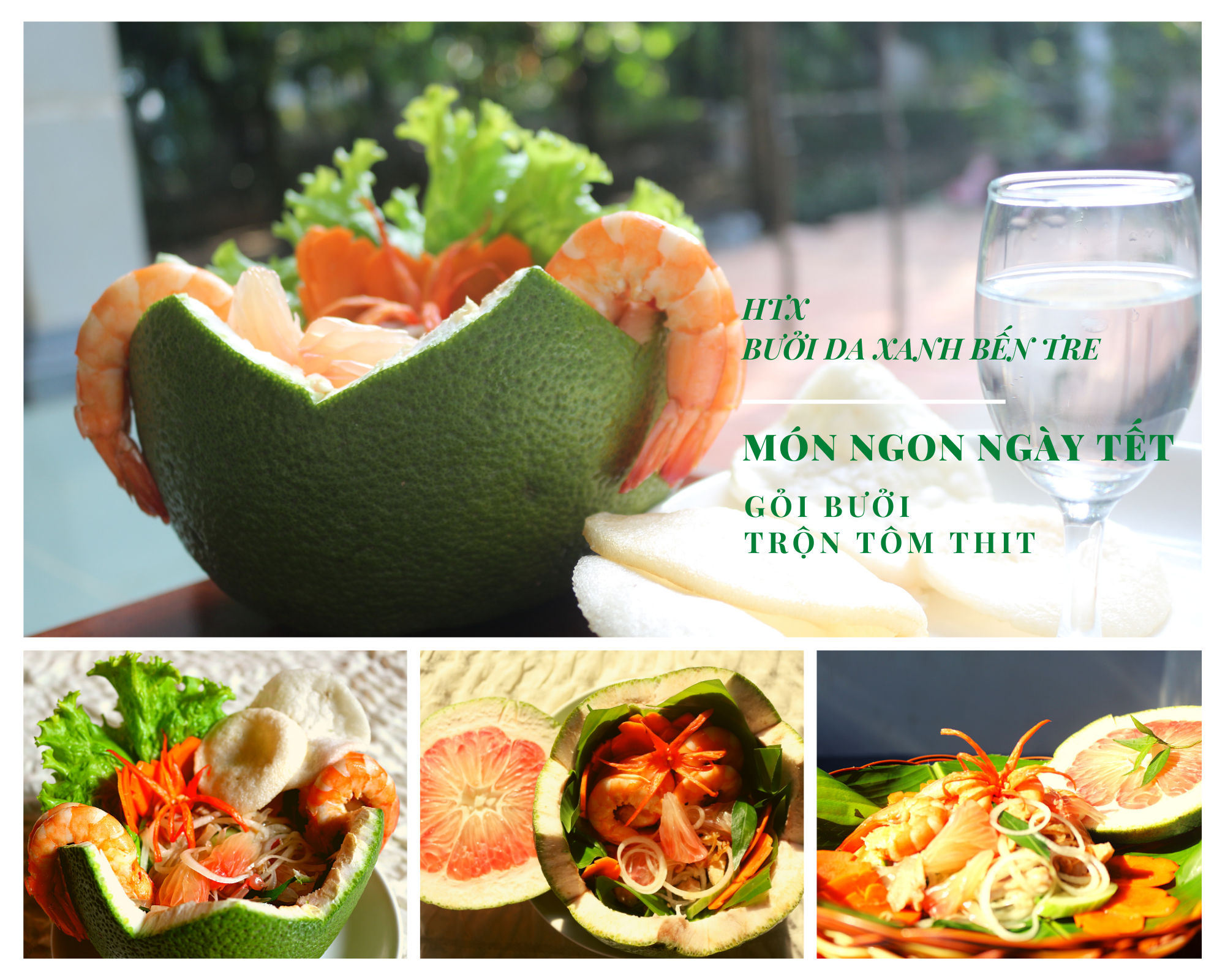 Món ngon từ Bưởi Da Xanh Bến Tre