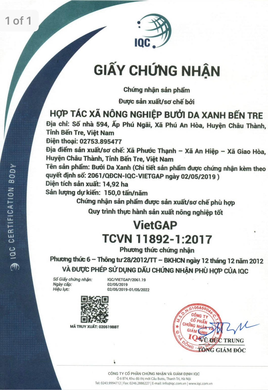 Hoạt động sản xuất của Hợp tác xã